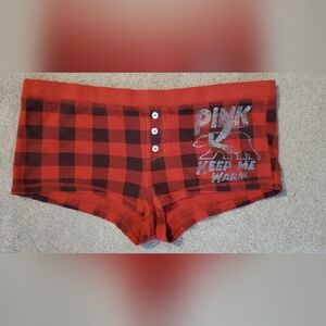 PINK tiny pj shorts sz medium